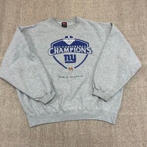 vintage nike new york Giants sweatshirt mens xl grey 1990s NFL champions